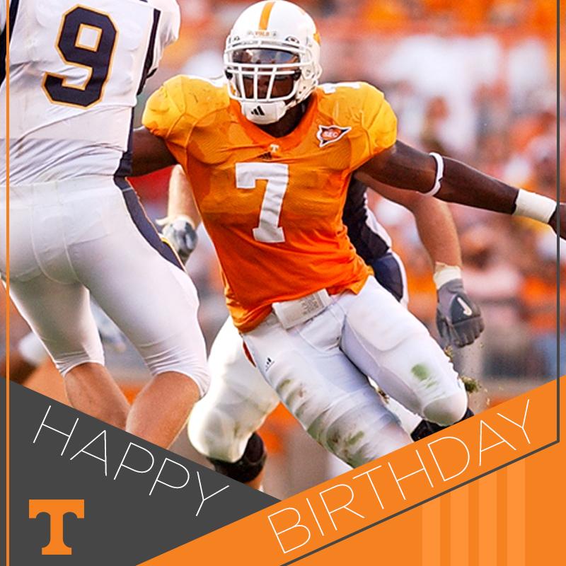 Sending out a happy BIG ORANGE birthday to and linebacker Jerod Mayo! >>  
