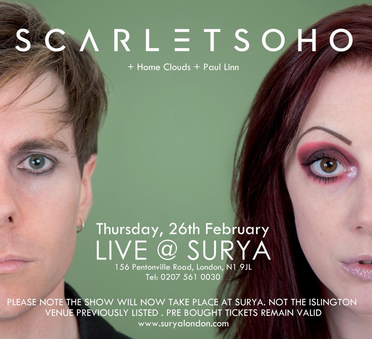 Mirrorman Agency (@mirrormanagency) on Twitter photo <a href="/LondonGigs2015/">London Gigs</a> Synth stars SCARLET SOHO perform tracks from their new album live at @Surya_London this THURSDAY! <a href="/LondonGigs2015/">London Gigs</a> Synth stars SCARLET SOHO perform tracks from their new album live at @Surya_London this THURSDAY!