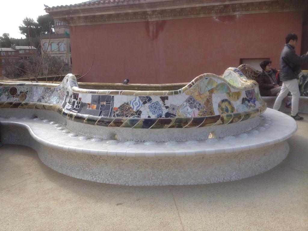 Had a visit to the Gaudi Moziac park earlier today some fantastic work done by the great man