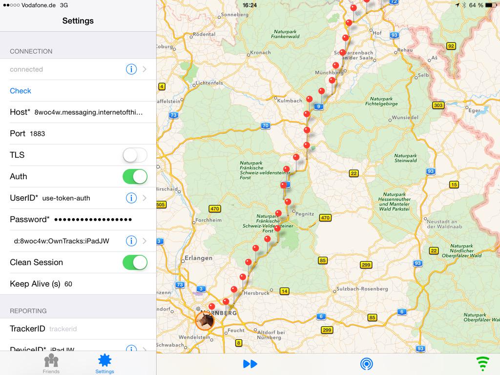 joerg_wende's tweet image. Arrived at #EmbeddedWorld2015 ... Route reported using #owntracks and #ibm IoT Foundation