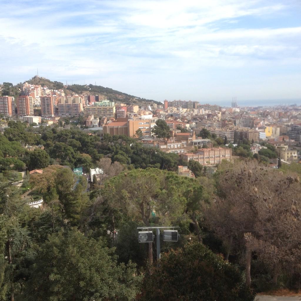 The views of Barcelona from the top of the Moziac Park are amazing