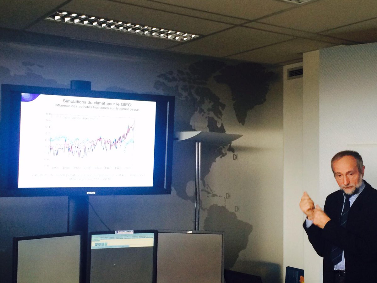 meteofrance's tweet image. [#DirectSR] Serge Planton : "l'essentiel du réchauffement de ces 50 dernières années est dû aux activités humaines"