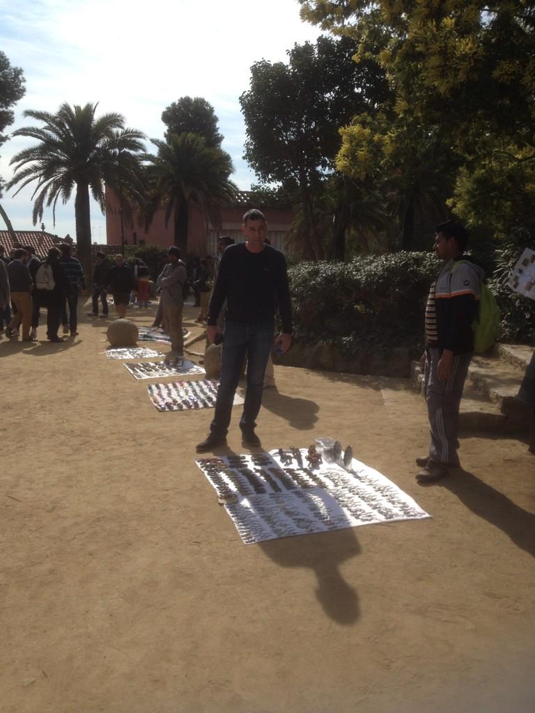 Last of the big spenders Steve haggling over a €1 fridge magnet with a street seller he is a top man