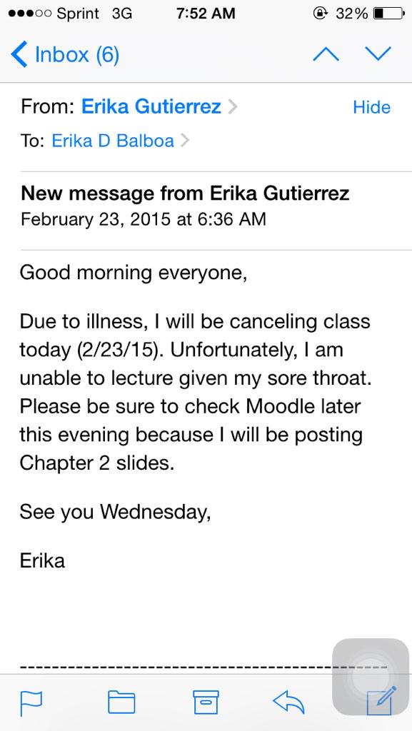Errrkaaa_'s tweet photo. CAN I GET AN AMEN!? ๐ญ๐ @LoveeBrianna10 @CorellaDeVil #ClassCancled #HappyMonday http://t.co/TQzk8B01BE