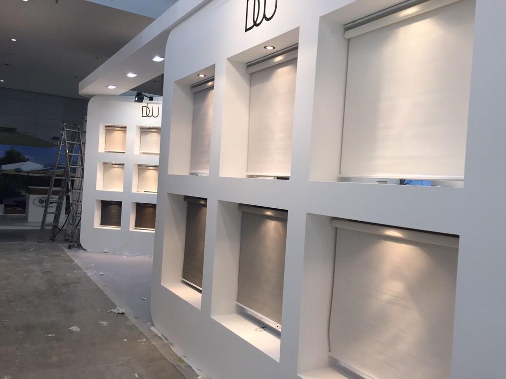 Booth set up complete! #RT #STUTTGART #2015 #expo #roller #shade