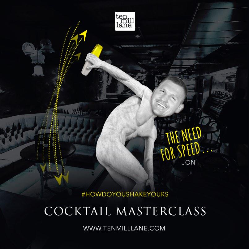 TenMillLane's tweet photo. Taking bookings for our cocktail masterclass.πΈ
"The Need For Speed' - Jon
#HowDoYouShakeYours http://t.co/wsPQbg6WNk