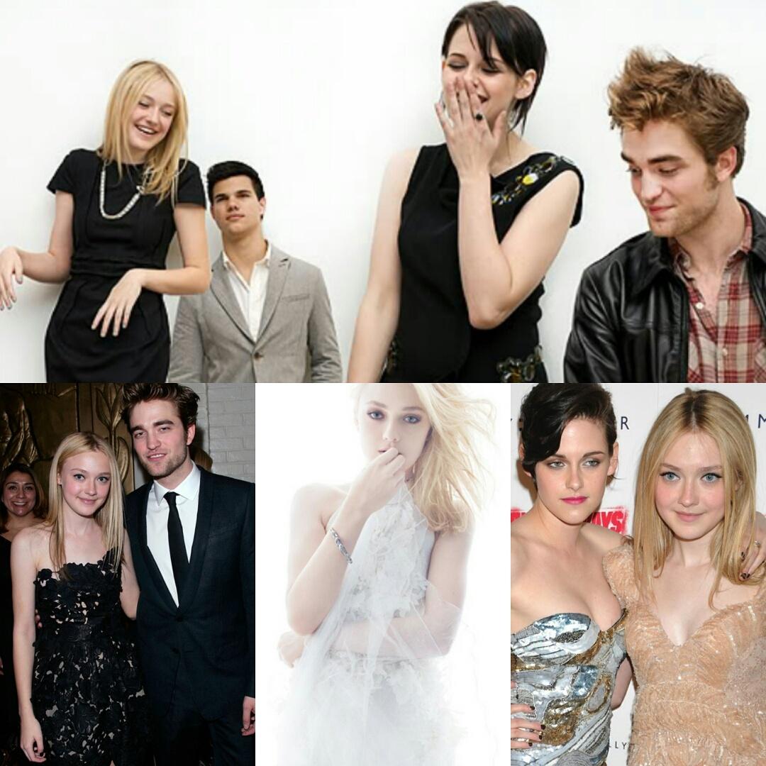 Happy birthday dakota fanning   Kristen stewart taylor lautner robert Pattinson 