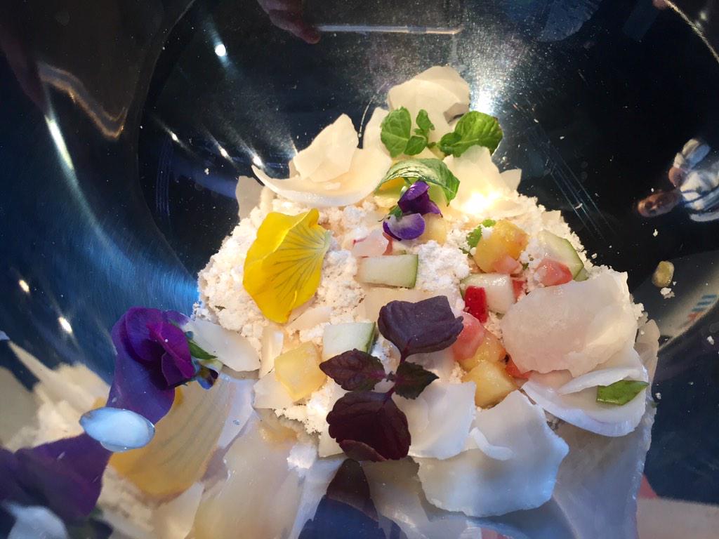 Muy interesante la propuesta de la Mesa0 del <a href="/BrelRestaurante/">Restaurante Brel</a> de Gregory Rome en #ElCampello #GastroAlicante15