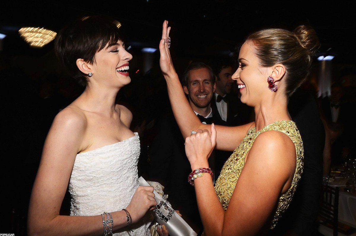 Happy Birthday to one of Anne Hathaway's best friends, Emily Blunt. 