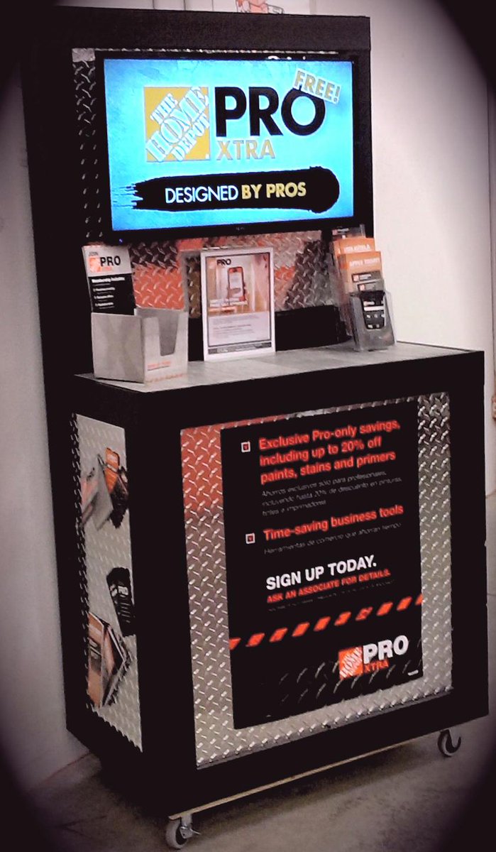 3641ProDesk's tweet photo. Expanding Pro Xtra awareness with our new mobile cart! @Chriscwarnold @Tw3641 @THD3641winston @TracyLLove http://t.co/Nz83jYZkDT