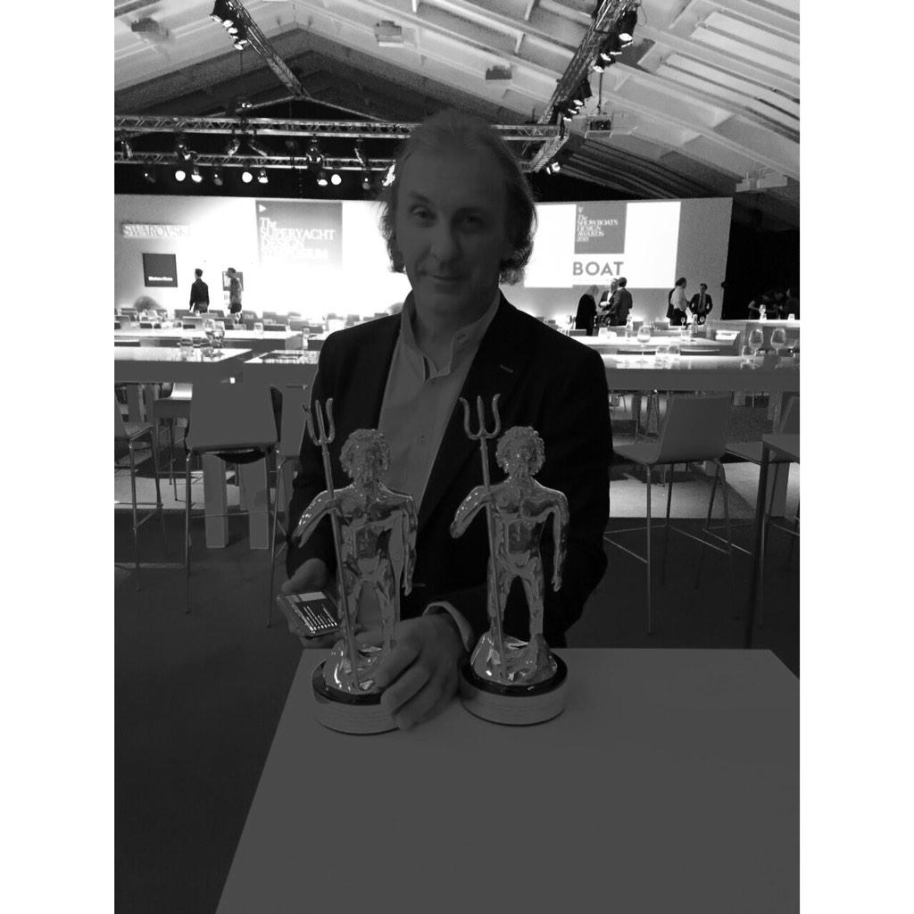 Philippe Briand with his trophies for Grace E #SDS2015