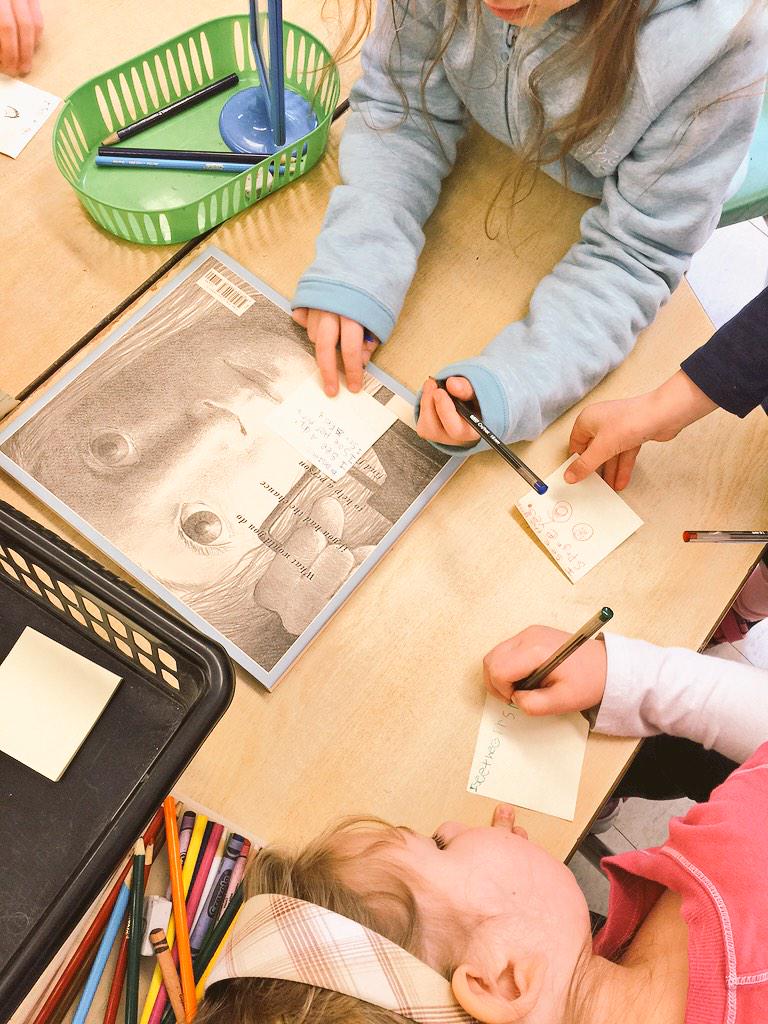 AHarrisonSCDSB's tweet photo. "I see, I think, I wonder..." #makingourthinkingvisible in grade 1 @AndrewHunterES @SCDSB_Schools http://t.co/w9bF9iv7S2