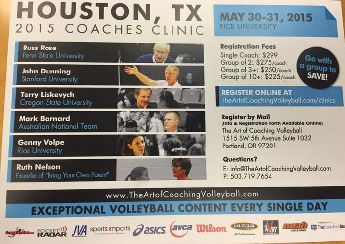 RiceVolleyball's tweet image. Exciting thinking about the upcoming @ArtofCoachingVB Clinic with these coaching greats! #signupfast