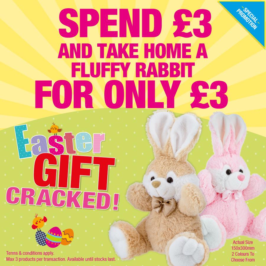 easter bunny teddy poundland