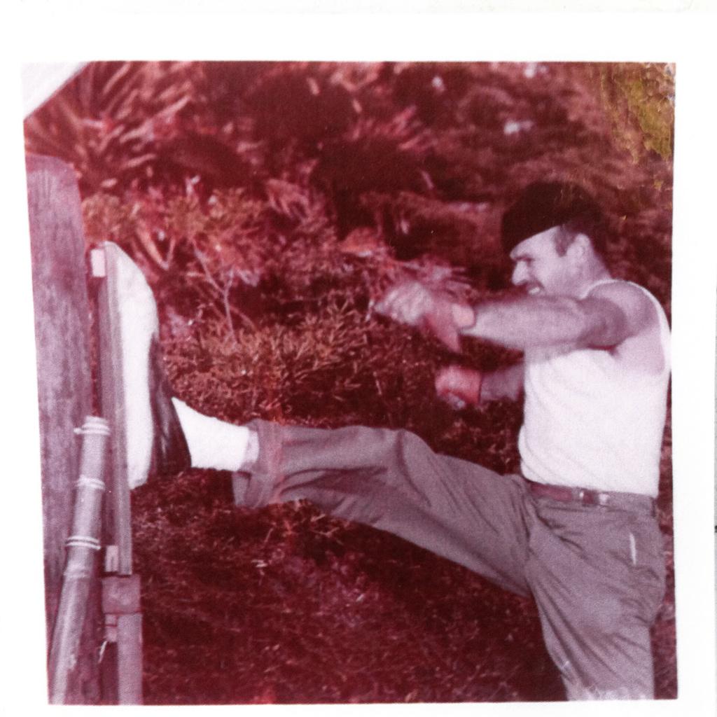 RockyRTwitchell's tweet photo. My 1st martial arts instructor kicking a telephone pole buried 5ft in the ground! Yr1981.@martialnation #mnchallenge http://t.co/6Uxu1mvDc9