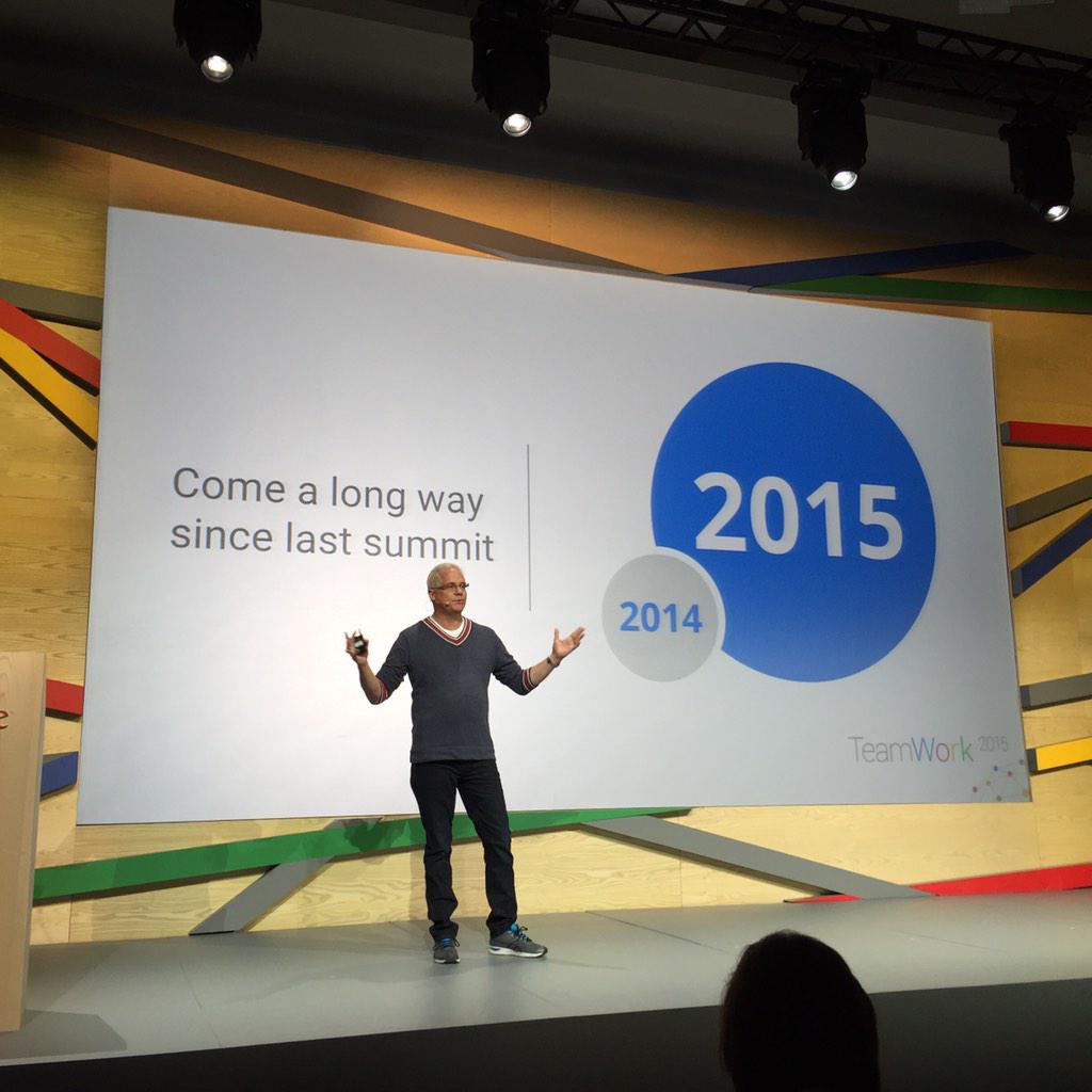 Jon_Ferrara's tweet image. Chuck Coulson sharing how #GoogleAtWork Technology Partners will add Value  #TeamWork2015 @ccoulson