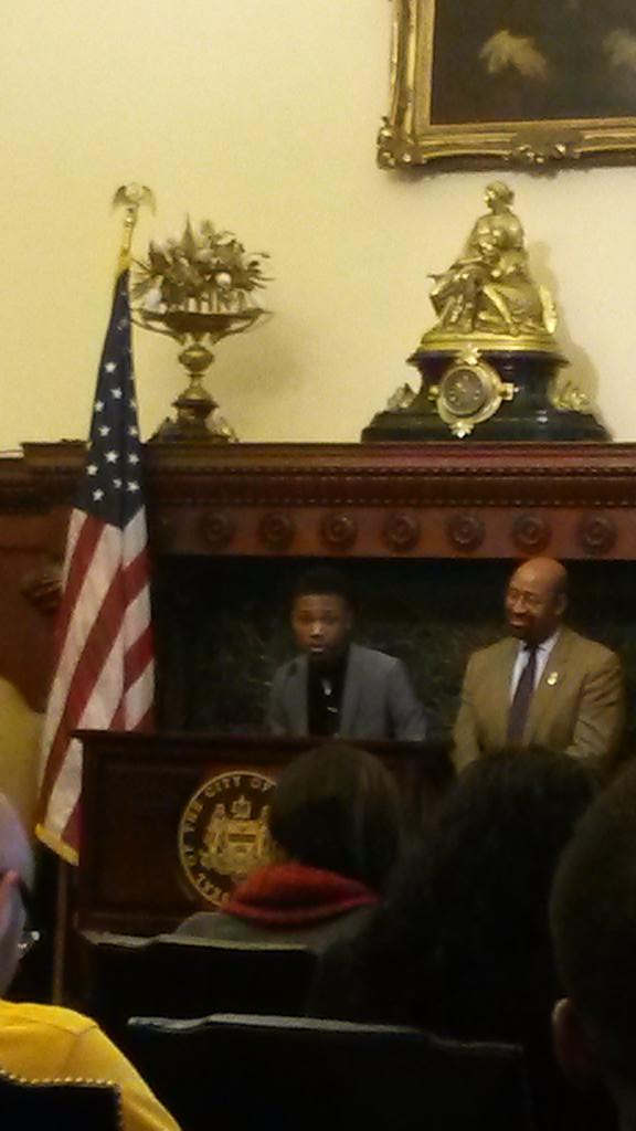 PhiladelphiaGov's tweet photo. Nasir Mack remember that name "one day I'm going to change the world" #WorkReadyPhilly #SummerJobsMatter http://t.co/yidXJvkVcT
