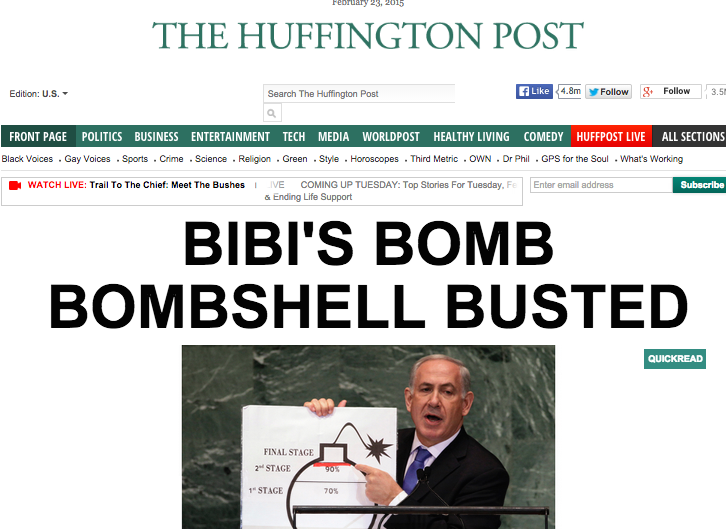 tparsi's tweet photo. Front page of @HuffingtonPost. Netanyahu's pant's on fire...
#SpyCables #SpyLeaks @rezaaslan @ggreenwald @mehdirhasan http://t.co/c1h11LBZX8