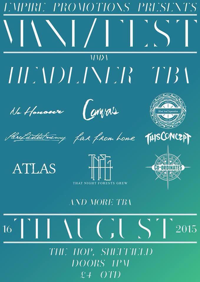 Stoked to be playing MANI/FEST this summer