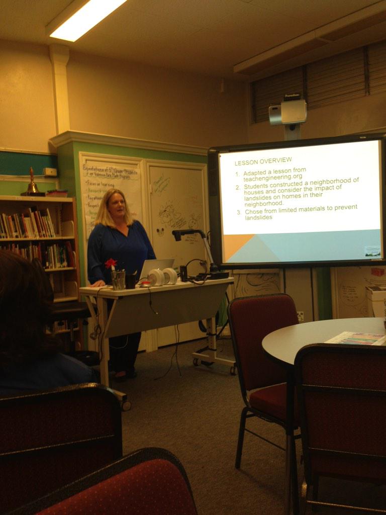 TchInnovStudio's tweet photo. 2nd grade tchr shares reflections after first lesson phase. Improve materials, make task more open ended @sdschools http://t.co/eDoakltPsl