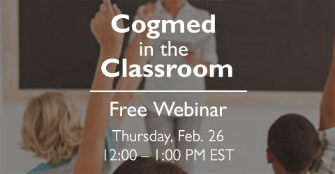 cogmed's tweet photo. Lunch and learn about #Cogmed in Schools, Thur. 2/26 from Noon - 1:00 PM EST: http://t.co/HUNg3WfCg4 #CogmedinSchool http://t.co/ZVd0dRrkI0