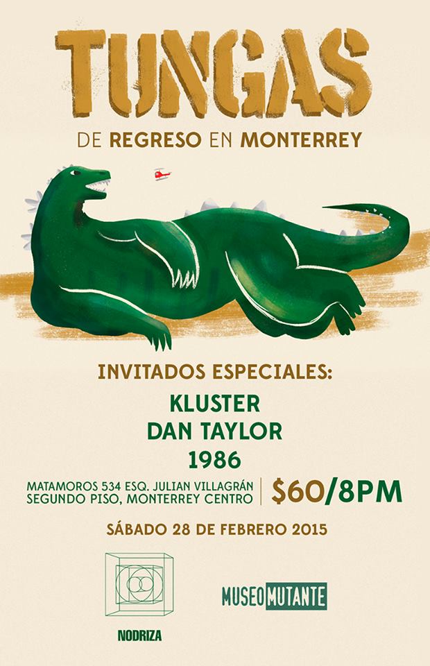 HeavyNews_'s tweet photo. SÁBADO 28 DE FEBRERO - @tungaspunkrock en el @NodrizaEstudio! Bandas invitadas: @1986mx, Kluster y Dan Taylor http://t.co/MFwvILU5gF