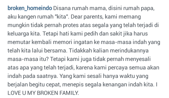 behome_id's tweet photo. I Love u my broken family ❤ http://t.co/I0dMleNYRv
