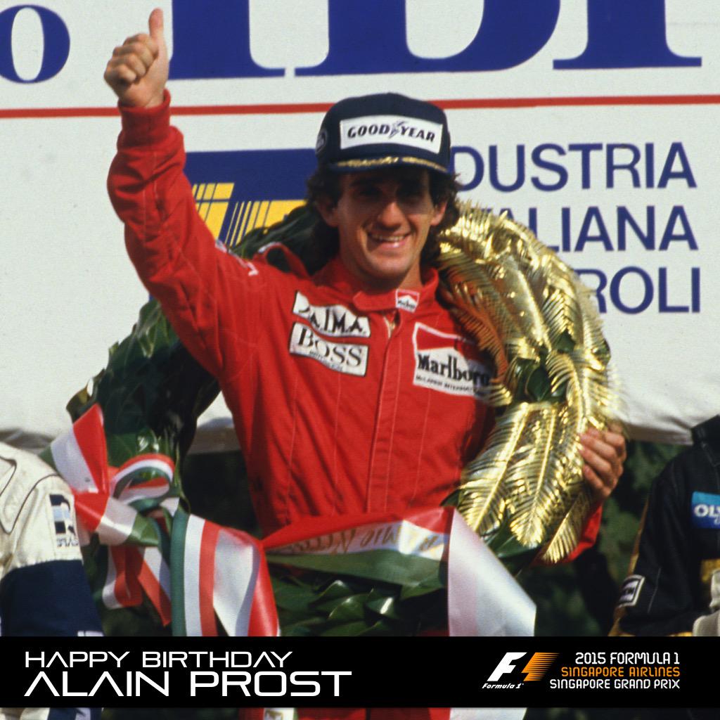 Happy Birthday 4-time World Champion, Alain Prost! 