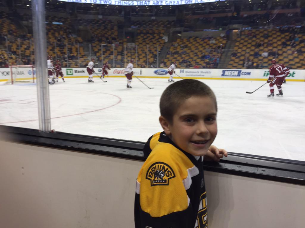 adampolgreen's tweet photo. First Beanpot! #TDGarden http://t.co/5qzgfZrScx