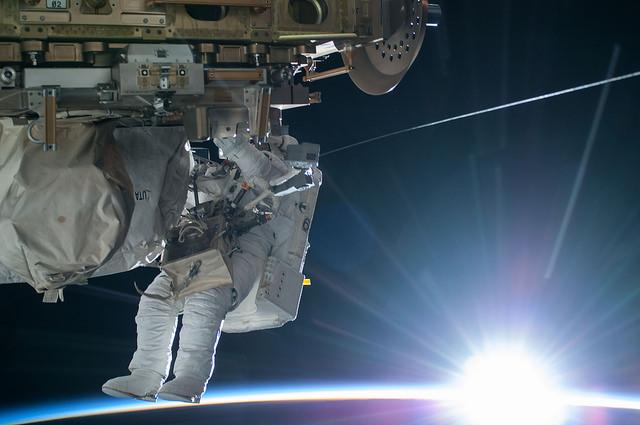 RyInSpace's tweet photo. EVA, the sexiest acronym in space industry (extravehicular activity, a.k.a. spacewalk) http://t.co/vzZDPHhxh5 http://t.co/OEwIKXuqx2 #EVA29