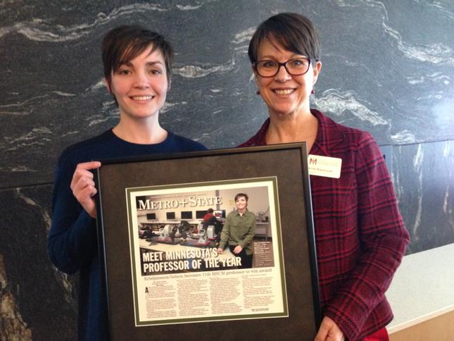 PrezBlackhurst's tweet photo. So proud of #MSUM's 11th CASE Professor of the Year, @KyjaKNelson! #DragonPride #GritHumilityHeart #Transformation http://t.co/825rcxcYIe