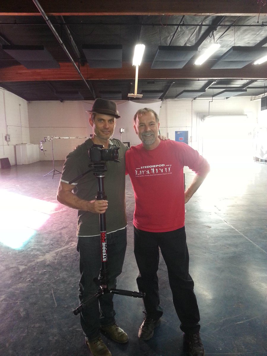 SteadiPod's tweet photo. Such a pleasure to meet & provide @CasperVanDien with an amazing #Steadipod! http://t.co/ToZ7lPTnwZ