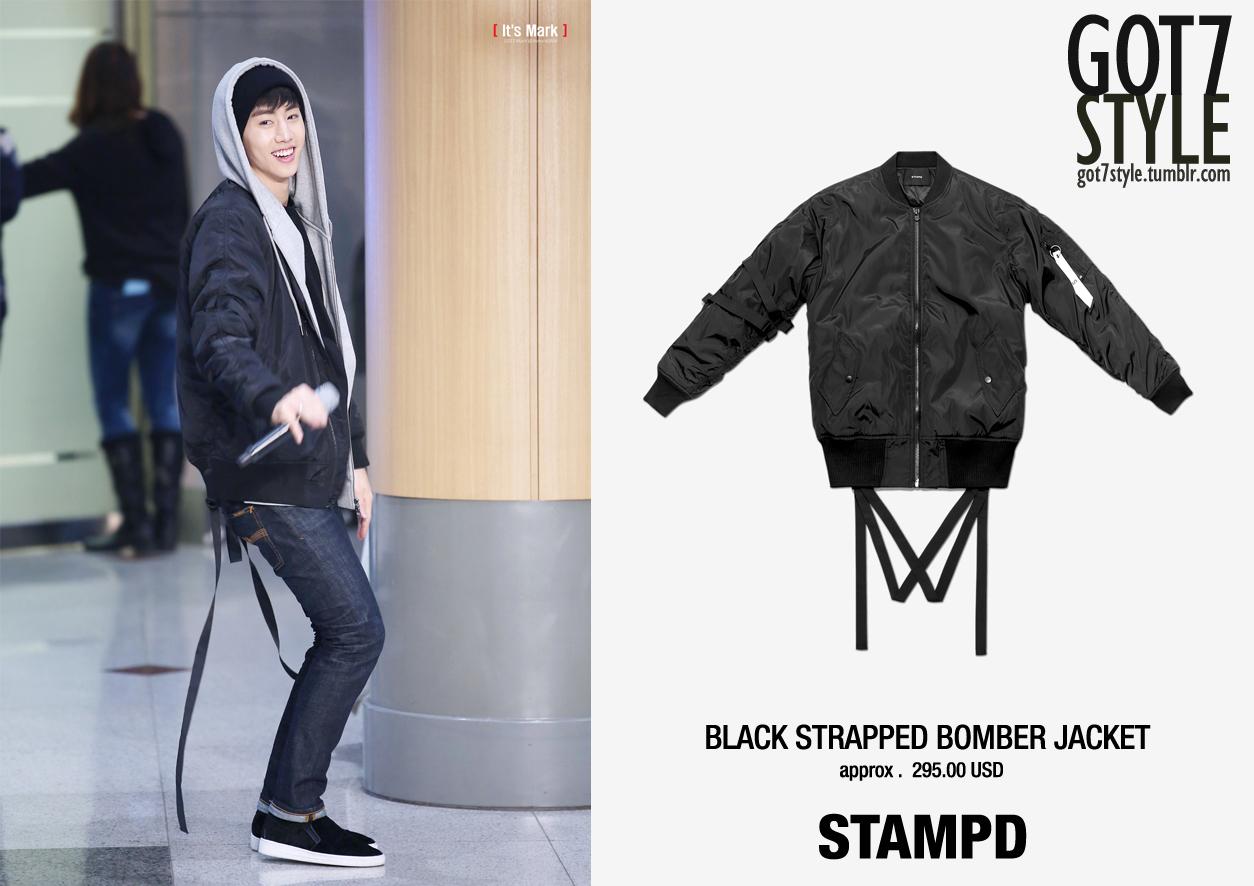 Strapped bomber vest in black deals