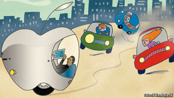 TheEconomist's tweet photo. The established carmakers will win the race to build the vehicles of the future http://t.co/pYKyeIYN0y http://t.co/l4yzWqhrGo
