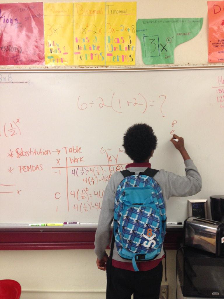 MsBinthe305's tweet photo. Happiness is students being able to teach their peers #makebetterhappen http://t.co/up7OCi2C3r