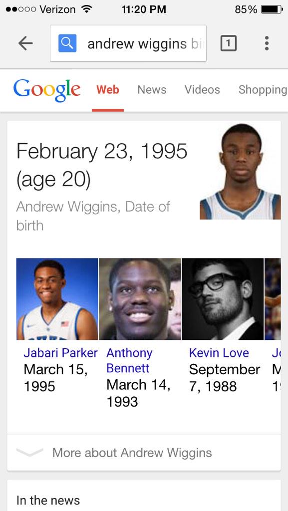 On this day two ballers were born....me and Andrew wiggins, happy birthday dawg 