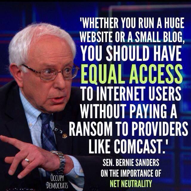 ARTSYJUDITH's tweet image. Dem Senate titan Bernie Sanders@SenSanders,champion for the 47%- supports free&amp;amp; open  net neutrality!#SaveOurNet!