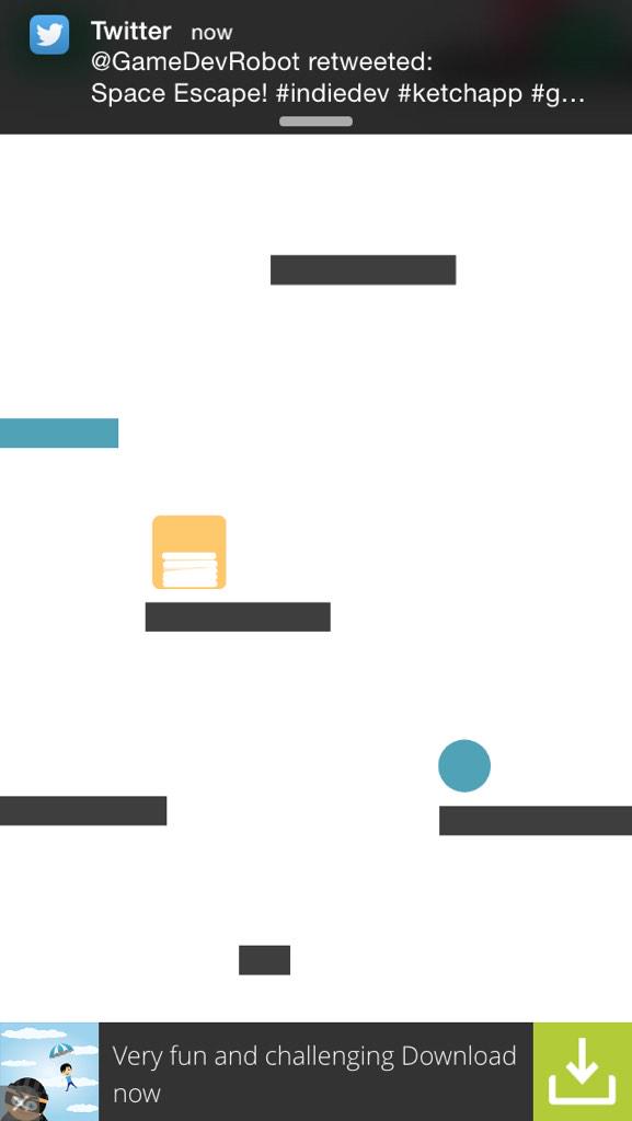 SpaceEscapeApp's tweet image. Simple and Fun game! #bounce