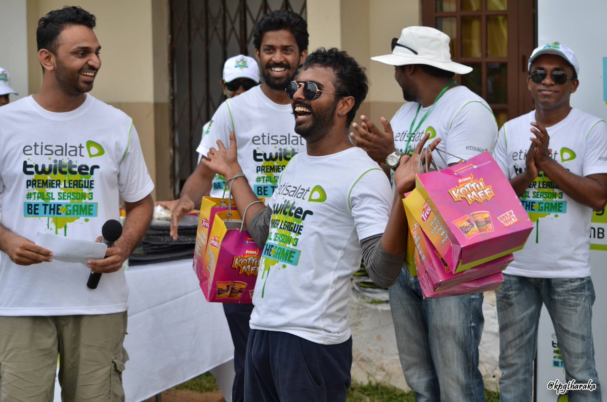 chethaka's tweet photo. Yes, @PolAdiyasSL has won for the best logo prize :D #TPLSL @EtisalatSL http://t.co/9s6DJJYkHB