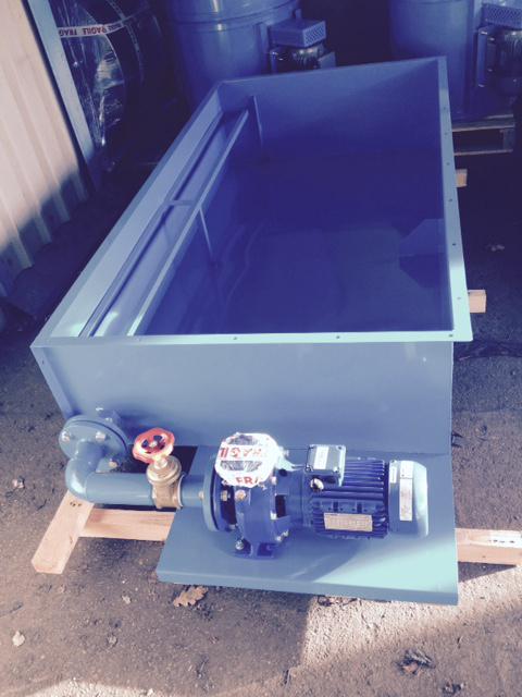 Water wash tank, ready to go.  Made in the UK