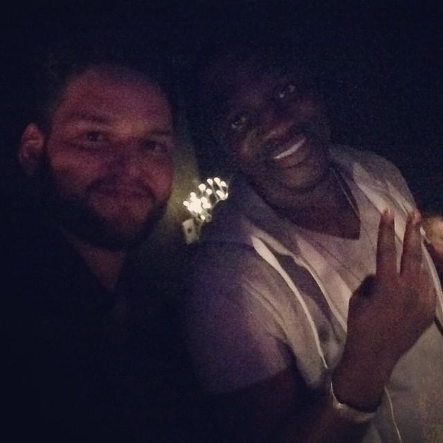 AkonXone's tweet photo. Latest Pic: @AKON with his partner of Ratel Swiss in the studio working http://t.co/n36fKmIgvJ
