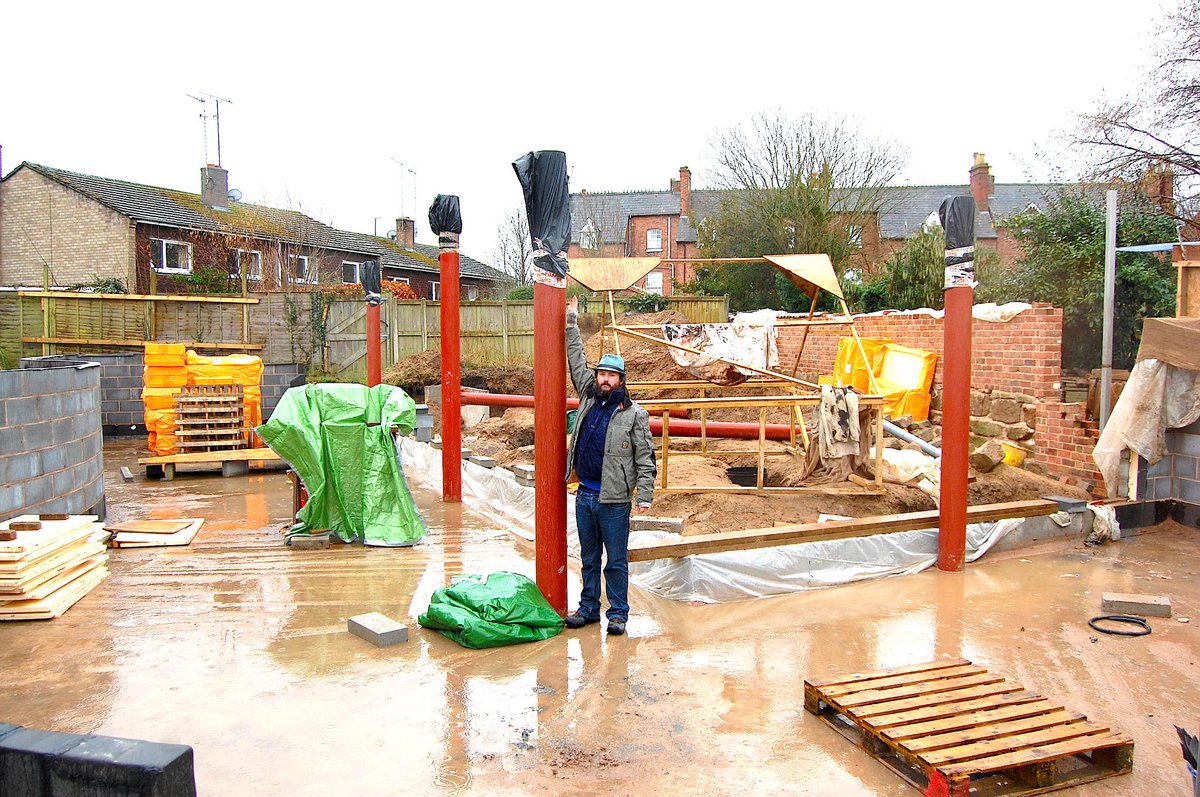 TheHeadHatter's tweet image. Can&apos;t wait for the 3m #FloorToCeiling triple glazing to be installed outside these columns! #ExposedStructure #Detail