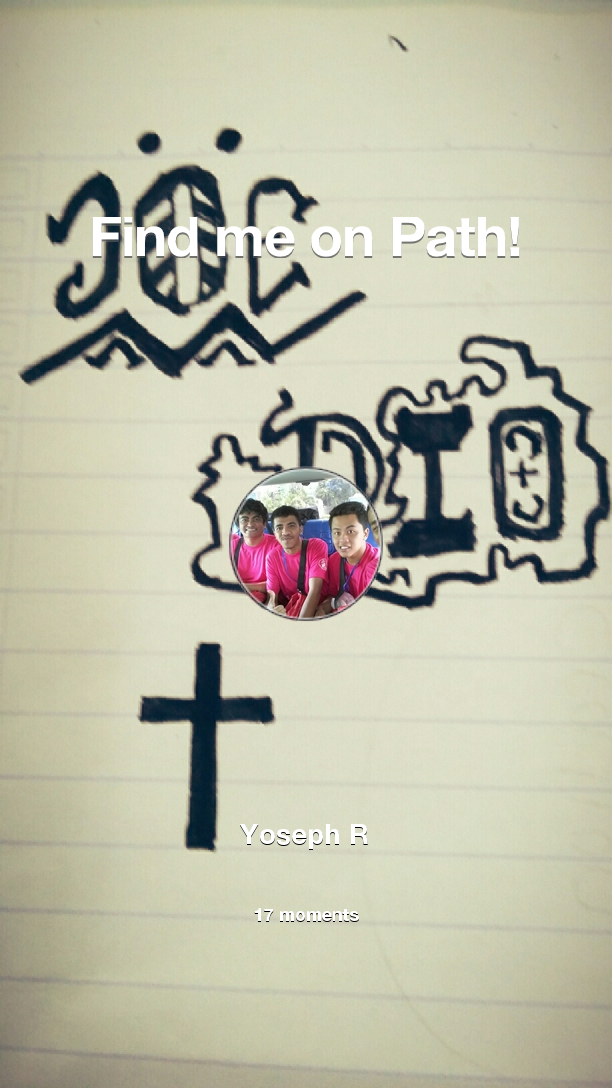 Joee_Dio's tweet photo. Find me on #Path now! Go to: http://t.co/6vt5pvurej! #thepersonalnetwork http://t.co/kdzy17RtFp