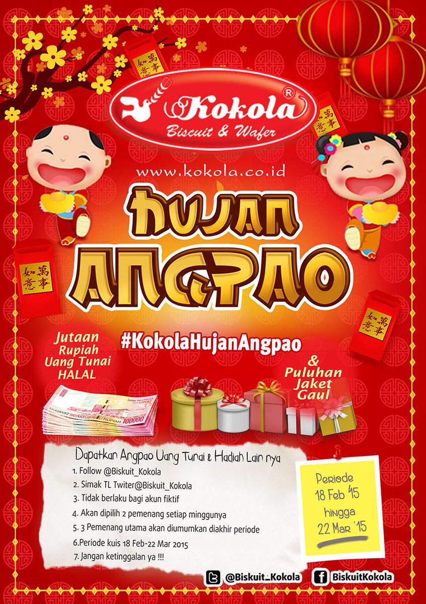 <a href="/dickyfebriaan/">Dicky</a> Yuk follow <a href="/biskuit_kokola/">biskuitkokola</a> dapatkan angpao dan hadiah menarik lainnya #KokolaHujanAngpao  *68