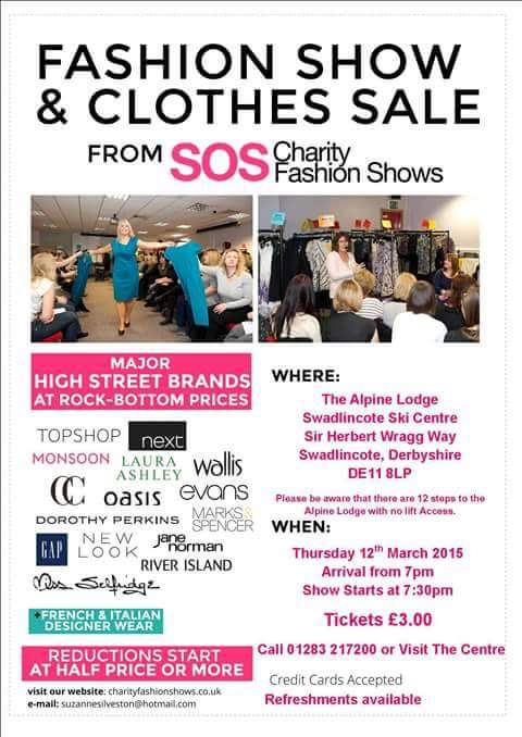 Don't miss our fashion show on March 12th. Tickets just £3! Doors open from 7pm. Hope to see you there!
