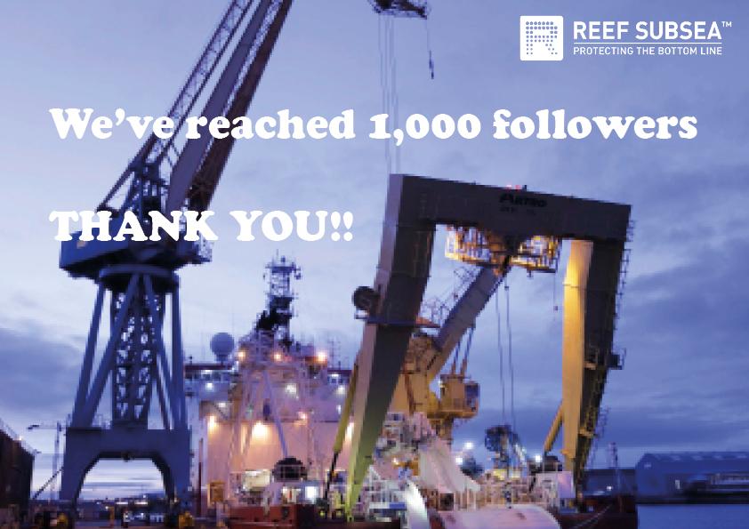 #1000followers <a href="/ReefSubsea/">Reef Subsea</a> thank you #teamreef
