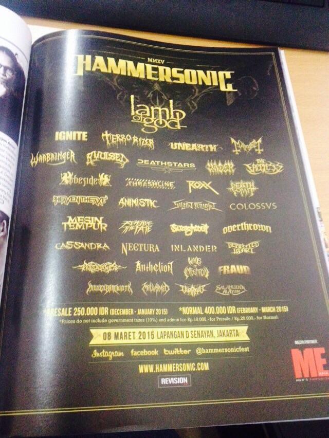 Nih promo #Hammersonic2015 di majalah Mens Emporium Indonesia. Ada yg sdh lihat lainnya?