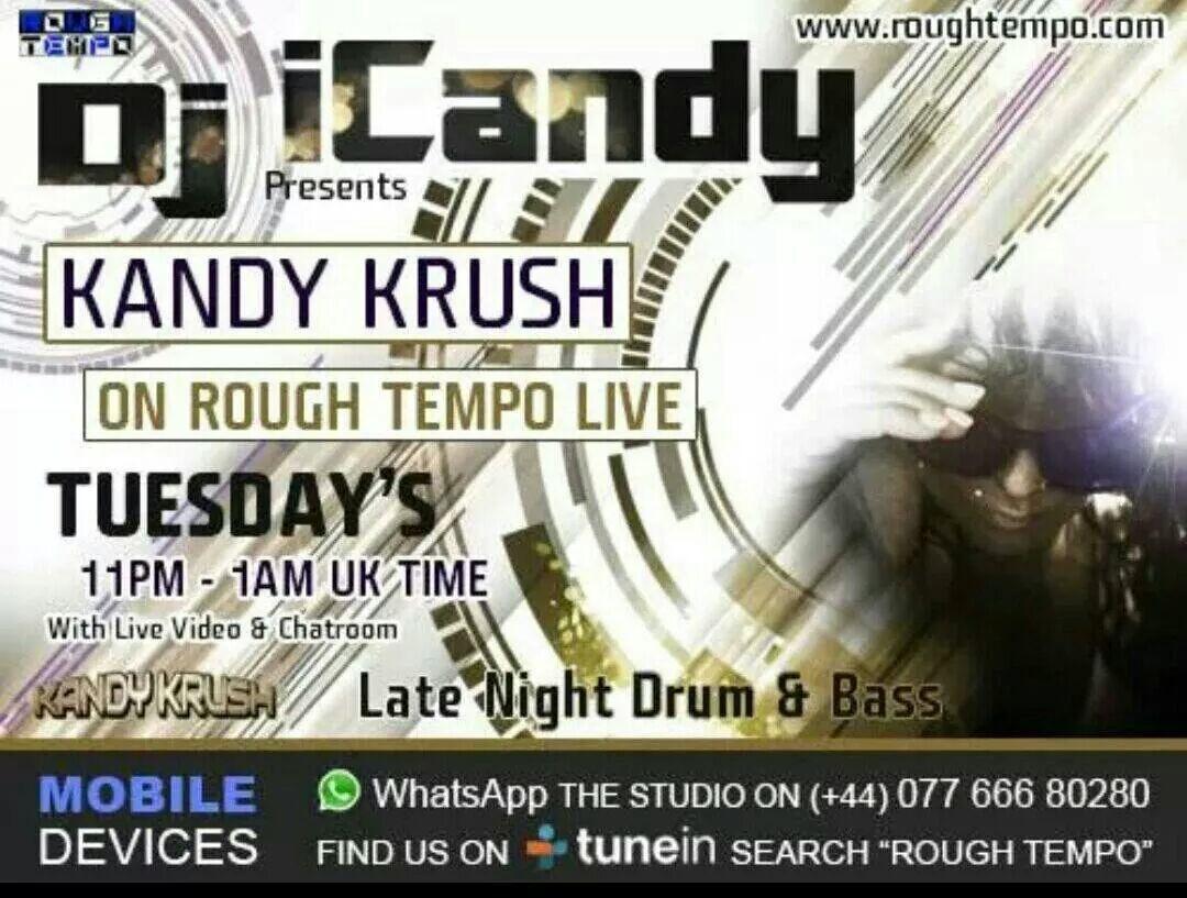 Tonight Tonight 
11pm GMT 
pure filth 
<a href="/RoughTempo/">Rough Tempo</a> 
roughtempo.com 
Late Night drumnbass