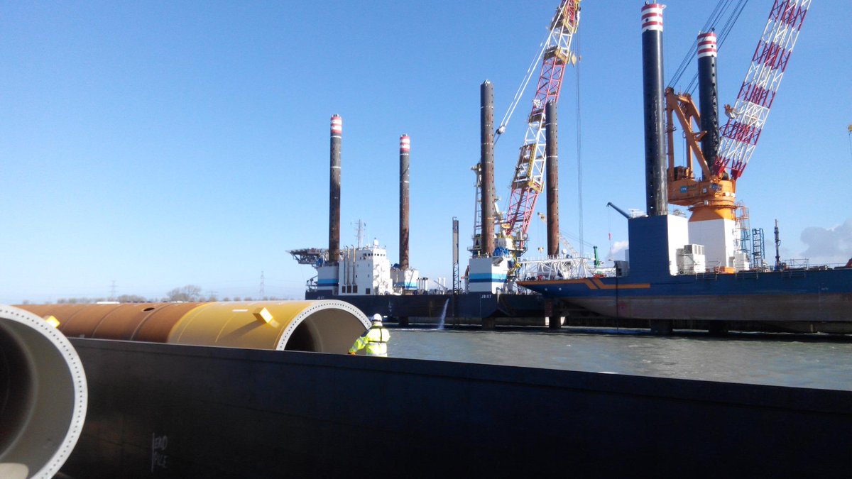 GlobalCargoCare's tweet image. #Westermeerwind Wind Farm; GCC is assigned to give advice and support for the handling and transport of the monopiles