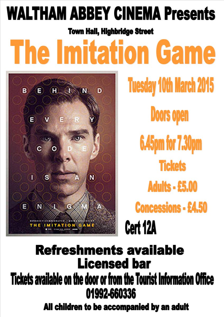 VisitEF's tweet image. “@RichmondKathryn: The next Tuesday evening screening: http://t.co/wZ8QTe78EJ” For all you Benedict Cumberbatch fans! #ImitationGame